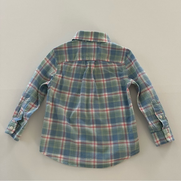 Vineyard Vines 2T Toddler Boy Whale Plaid Blue Shirt - Picture 3 of 6